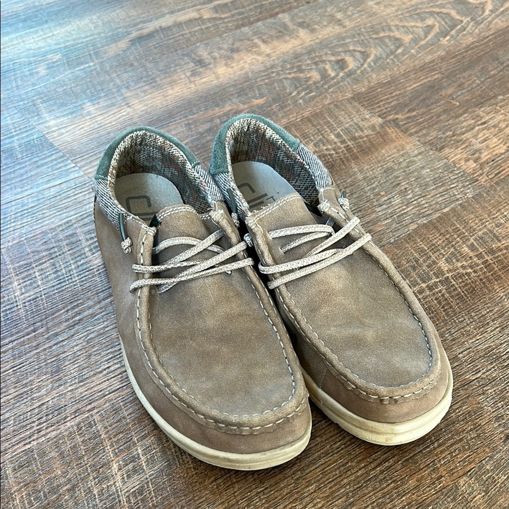 Hey Dude brown suede shoes